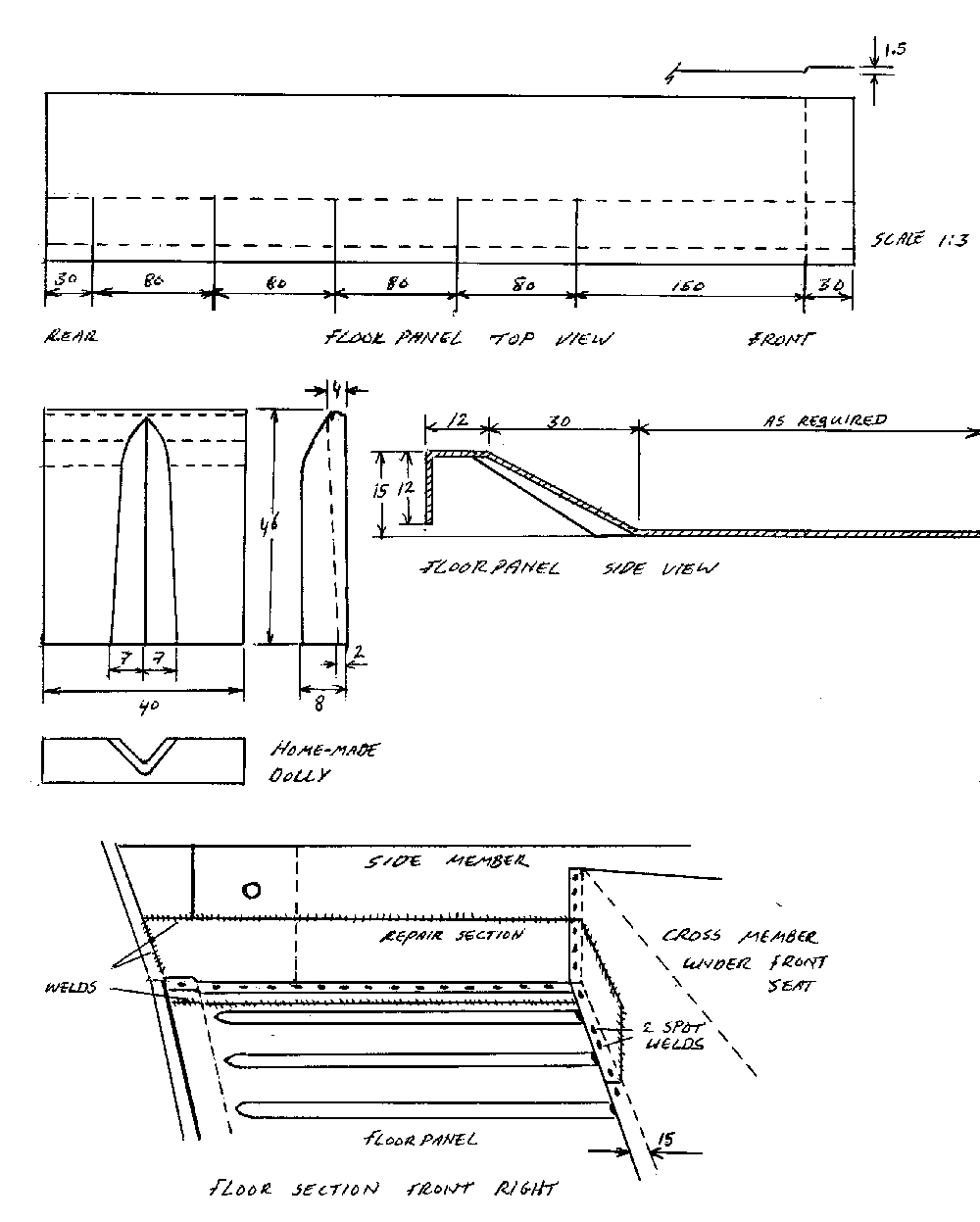 sill repair drawing