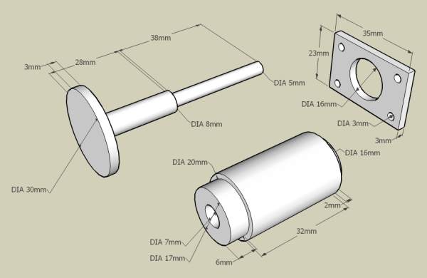 the buffer dimensions