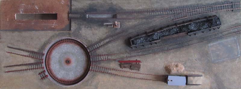 H0 layout loc depot