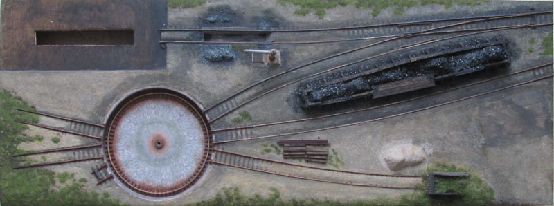 H0 layout loc depot